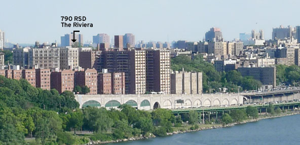 Snapshot of the our neighborhood from the George Washington Bridge, 2010.