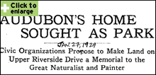 Article on building a Memorial to John Audubon